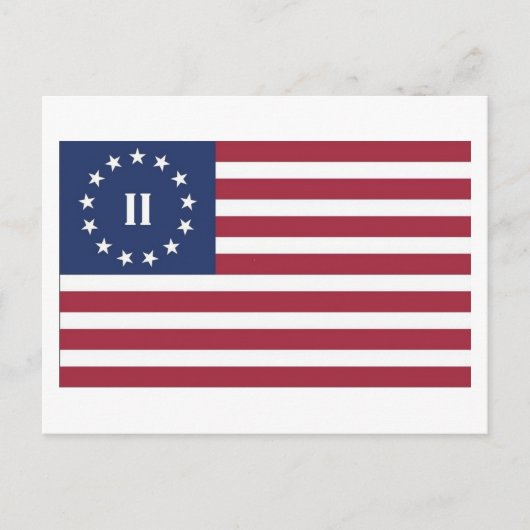 Flagge der Zweiten Amerikanischen Revolution Postkarte (Vorderseite)