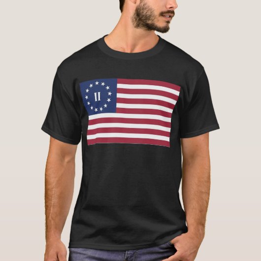 Flagge der zweiten amerikanischen Revolution T-Shirt (Vorderseite)