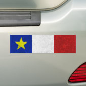 Flagge des Acadia beunruhigten Schmutzes Autoaufkleber (Auf Auto)