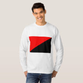 Flagge des Anarchismus T-Shirt (Vorne ganz)