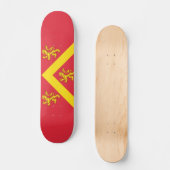 Flagge des Anglesey-Skateboards Skateboard (Vorderseite)