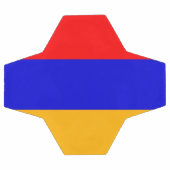 Flagge des armenischen Fußballballs Fußball (Flach)