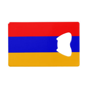 Flagge des Armenischen Kreditkartenführers Kreditkartenflaschenöffner