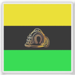 Flagge des Ashanti (Asante), Ghana Aufkleber