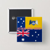 Flagge des Australian Capital Territory Button (Vorne & Hinten)