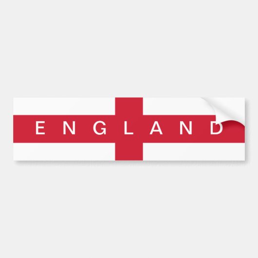 Flagge des Autoaufklebers von England Autoaufkleber (Vorne)