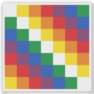 Flagge des Aymara (Aimara), Südamerika Aufkleber