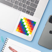 Flagge des Aymara (Aimara), Südamerika Aufkleber (Laptop mit iPhone)