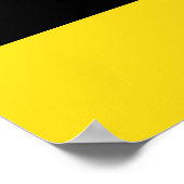 Flagge des Baden-Württemberger Posters Poster (Ecke)