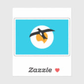 Flagge des banabanischen Volkes, Mikronesien, Ozea Aufkleber (Blatt)