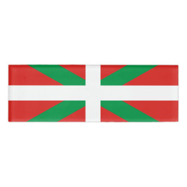 Flagge des Baskenland-Namensschildes Namenschild