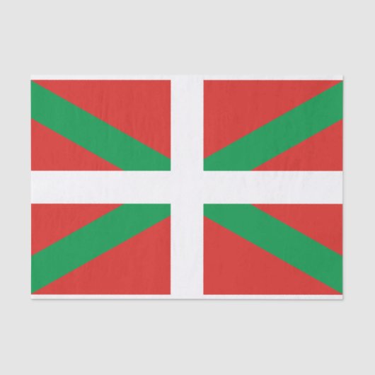 Flagge des Baskenland-Seidenpapiers Seidenpapier (Vorderseite)