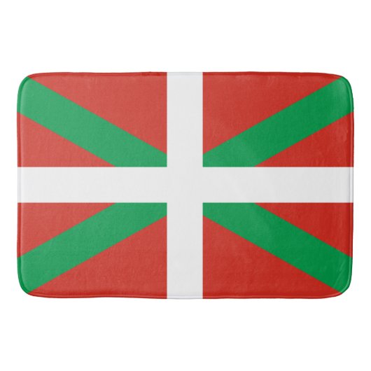 Flagge des Baskenlandes Badematte (Vorderseite)