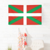 Flagge des Baskenlandes Banner (Insitu)