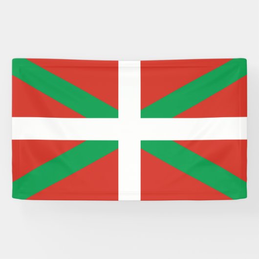 Flagge des Baskenlandes Banner (Horizontal)