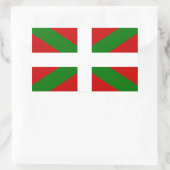 Flagge des Baskenlandes euskadi Rechteckiger Aufkleber (Tasche)