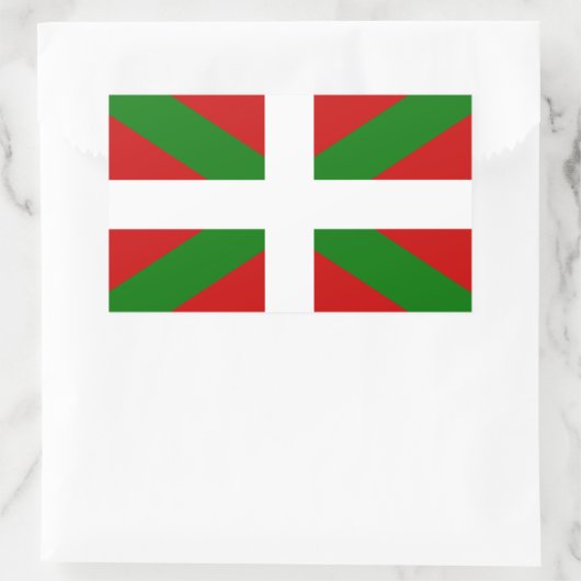 Flagge des Baskenlandes euskadi Rechteckiger Aufkleber (Tasche)