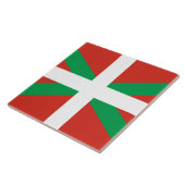 Flagge des Baskenlandes Fliese (Seite)