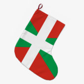Flagge des Baskenlandes Großer Weihnachtsstrumpf (Vorderansicht (hängend))