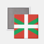 Flagge des Baskenlandes Magnet (Vorderseite/Rückseite)