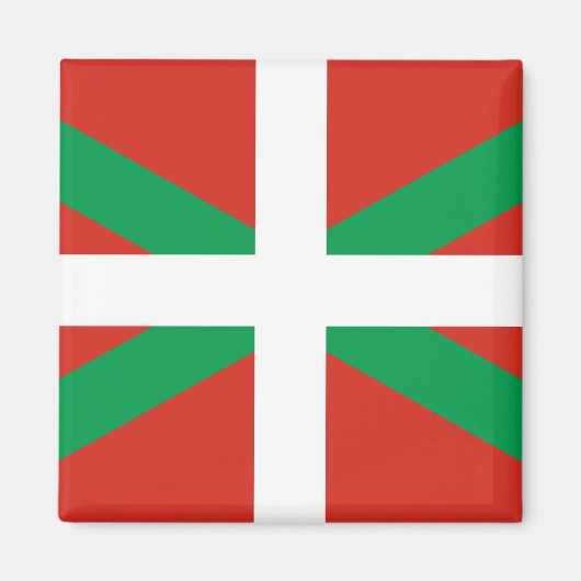Flagge des Baskenlandes Magnet (Vorne)