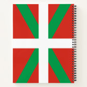 Flagge des Baskenlandes Notizblock (Rückseite)