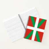 Flagge des Baskenlandes Notizblock (Innenseite)