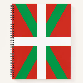 Flagge des Baskenlandes Notizblock