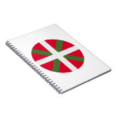 Flagge des Baskenlandes Notizblock (Rechte Seite)