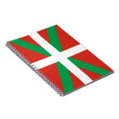 Flagge des Baskenlandes Notizblock (Rechte Seite)