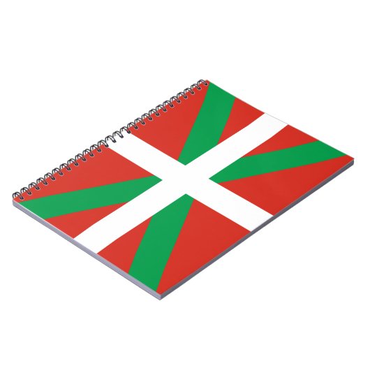 Flagge des Baskenlandes Notizblock (Linke Seite)
