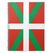 Flagge des Baskenlandes Notizblock (Vorderseite)