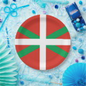 Flagge des Baskenlandes Pappteller (Party)