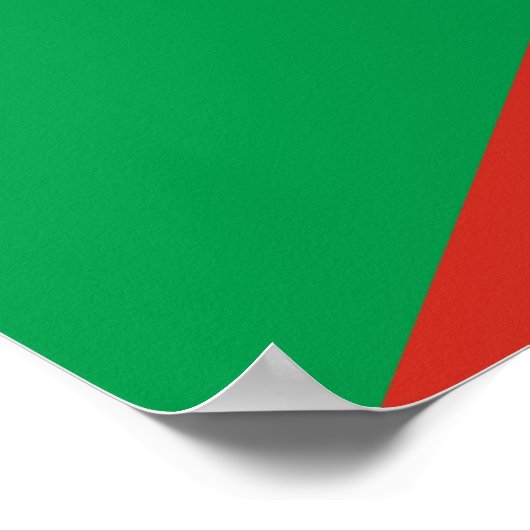 Flagge des Baskenlandes Poster (Ecke)