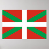 Flagge des Baskenlandes Poster (Vorne)