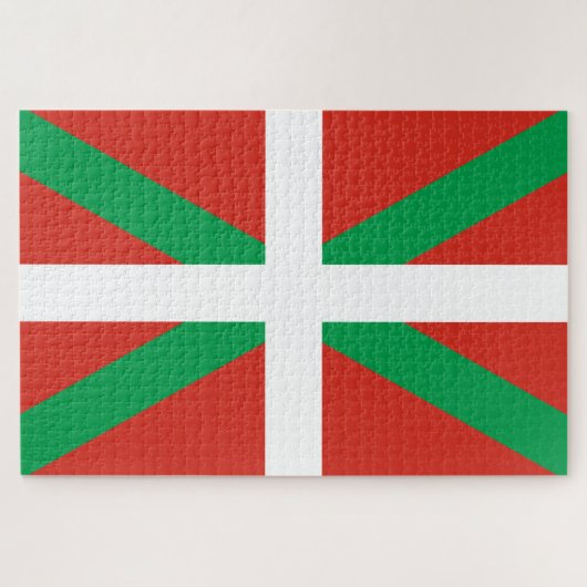 Flagge des Baskenlandes Puzzle (Horizontal)