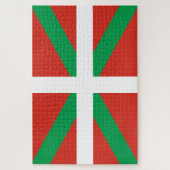 Flagge des Baskenlandes Puzzle (Vertikal)