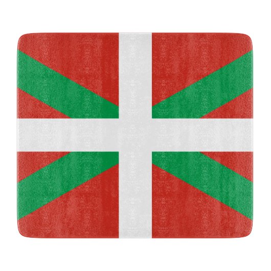 Flagge des Baskenlandes Schneidebrett (Vorderseite)