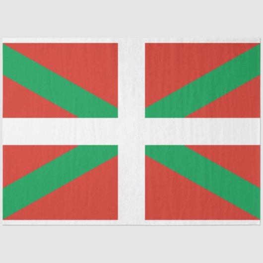 Flagge des Baskenlandes Seidenpapier (Vorderseite)