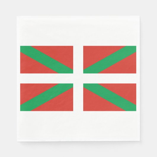 Flagge des Baskenlandes Serviette (Vorderseite)