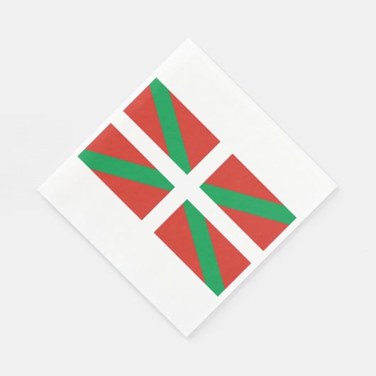 Flagge des Baskenlandes Serviette (Ecke)