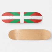 Flagge des Baskenlandes Skateboard (Horizontal)