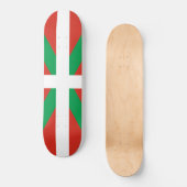 Flagge des Baskenlandes Skateboard (Vorderseite)