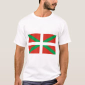 Flagge des Baskenlandes T-Shirt (Vorderseite)