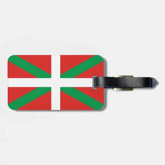 Flagge des baskischen Gepäckanhängers Gepäckanhänger (Rückseite horizontal)