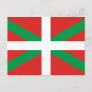 Flagge des baskischen Landes Postkarte