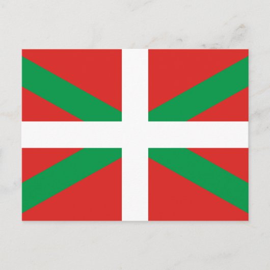Flagge des baskischen Landes Postkarte (Vorderseite)