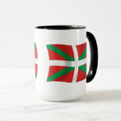 Flagge des Baskischen Volkes Kaffeetasse (VorderseiteRechts)