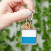 Flagge des Bayerischen Schlüsselanhängers Schlüsselanhänger (Hand)