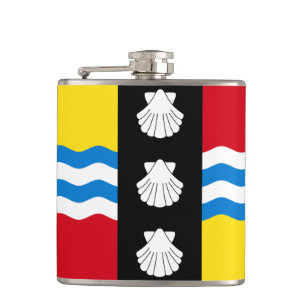 Flagge des Bedfordshire-Fläschchens Flachmann